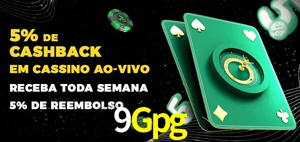 Promoções do cassino ao Vivo 9Gpg